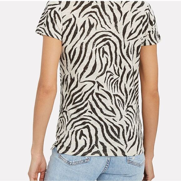 ATM ZEBRA PRINT SLUB JERSEY SCHOOLBOY CREW size small - Picture 12 of 12